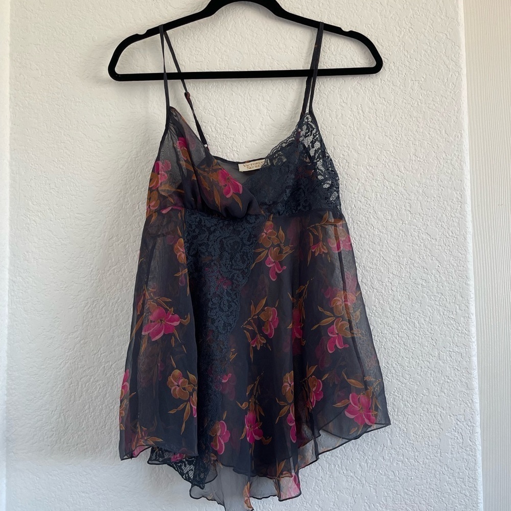Vintage Victoria Secret gold label slip tank top